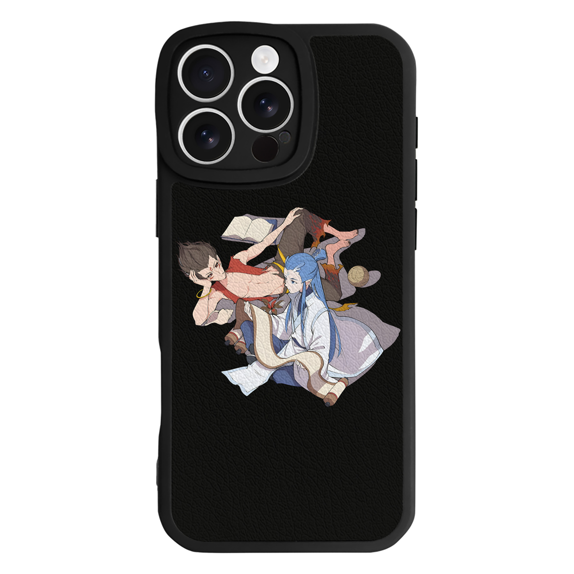 （画像用） Ne Zha 2 ナタ 魔童の大暴れ 【iPhone 16シリーズ対応】シリコンスマホケース（レザー調） 材質：シリコン